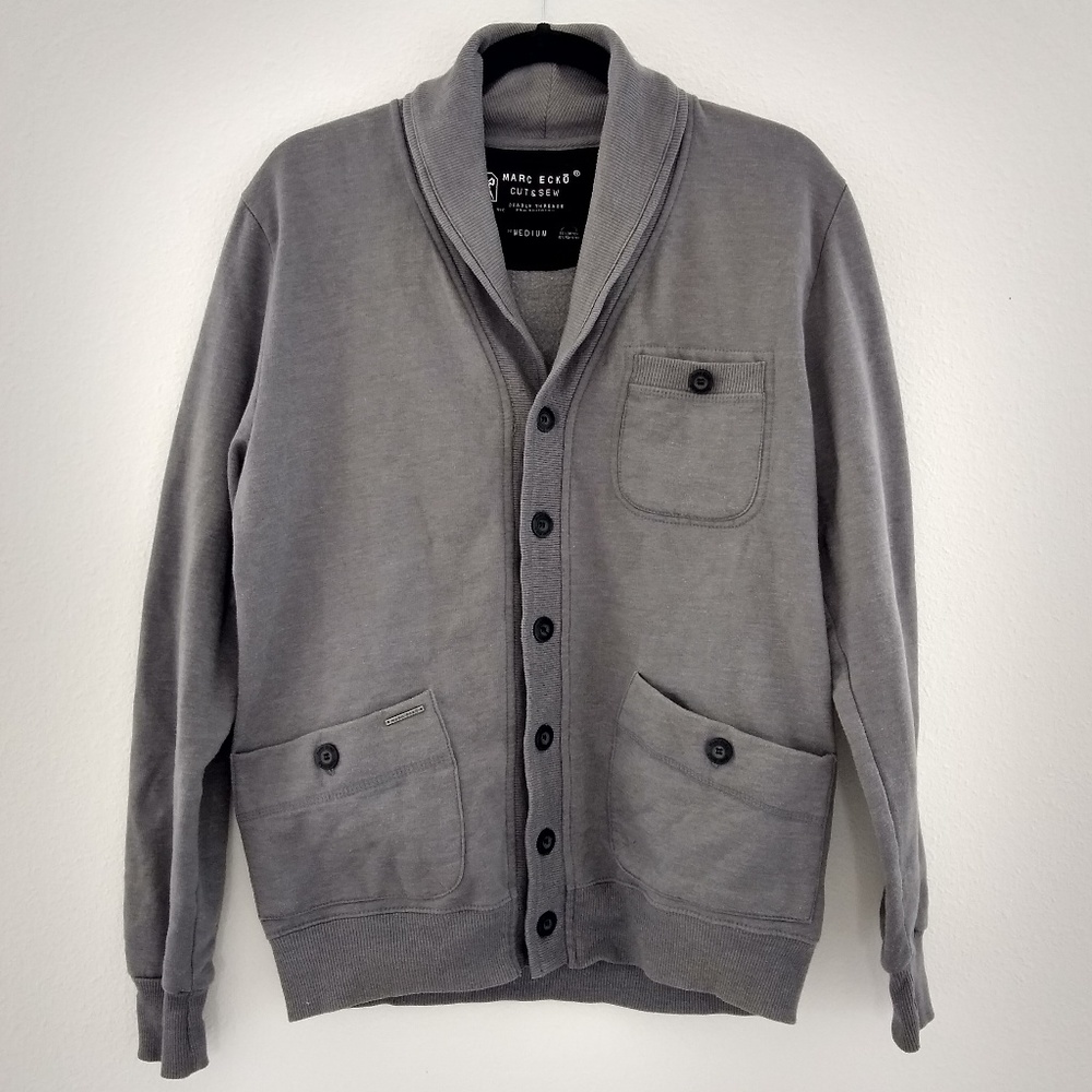 Marc Ecko cut and sew shawl collar cardigan